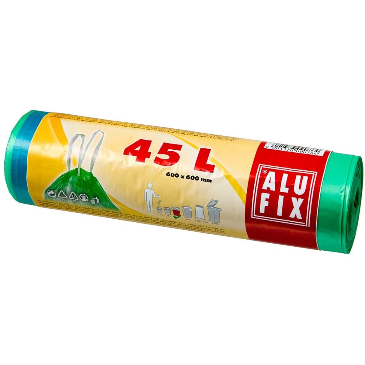 Alufix Pytle na odpadky zatahovací 45 l, 60×60 cm