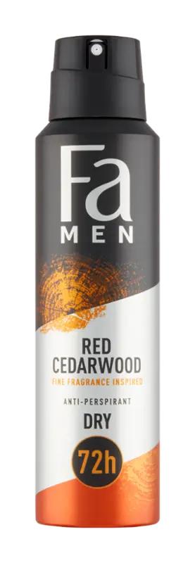Fa Men Antiperspirant sprej pro muže Red Cedarwood, 150 ml