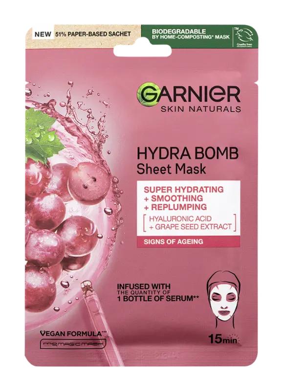 Garnier Hydratační textilní maska s výtažkem z hroznů, 1 ks