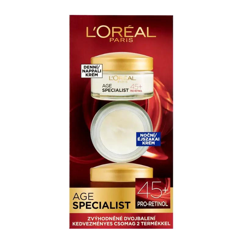 L'Oréal Denní a noční krém Duopack Age Specialist 45+, 2x 50 ml, 100 ml