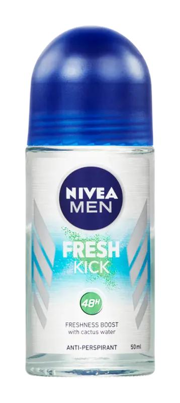 NIVEA Men Antiperspirant roll-on pro muže Fresh Kick, 50 ml