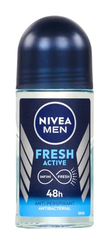NIVEA Men Antiperspirant roll-on pro muže Fresh Active, 50 ml