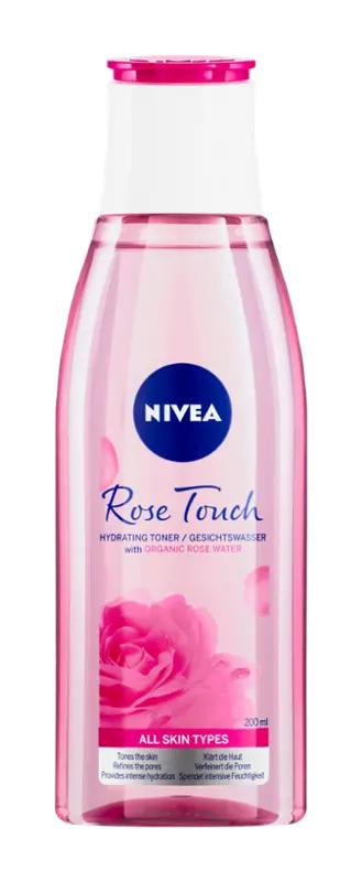 NIVEA Hydratační pleťová voda Rose Touch, 200 ml