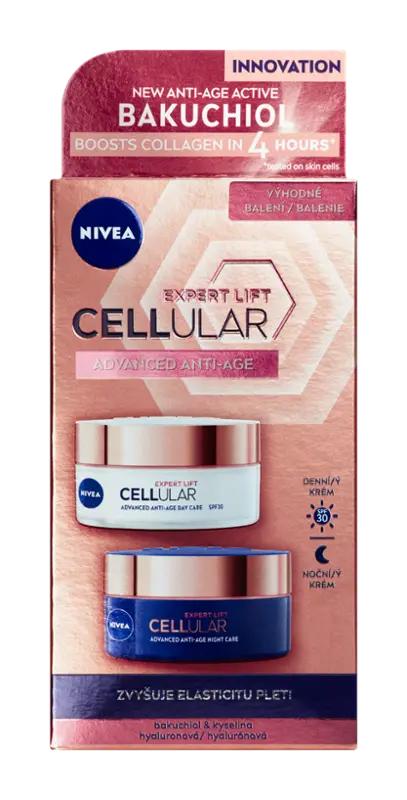 NIVEA Denní a noční krém Cellular Expert Lift 2x 50 ml, 100 ml