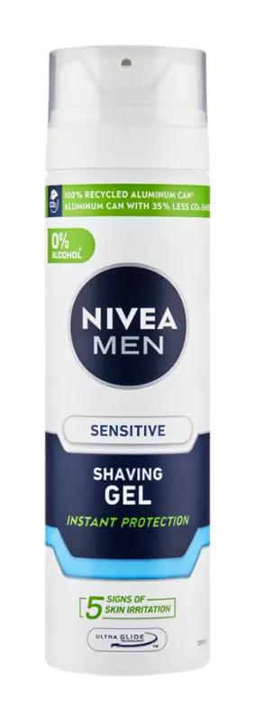 NIVEA Men Gel na holení Sensitive, 200 ml