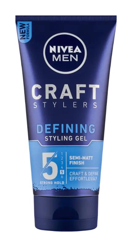 NIVEA Men Gel na vlasy s matným efektem Craft Stylers Strong Hold 5, 150 ml
