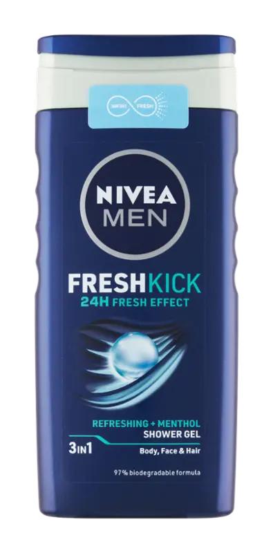 NIVEA Men Sprchový gel pro muže 3v1 Fresh Kick, 250 ml