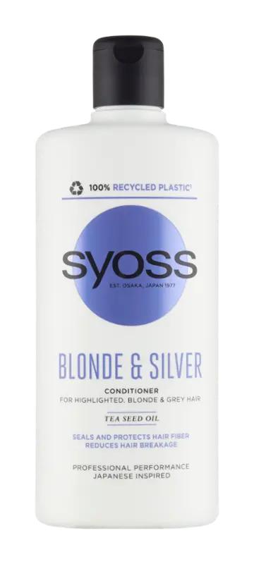 Syoss Balzám Blonde & Silver pro zesvětlené blond a šedé vlasy, 440 ml