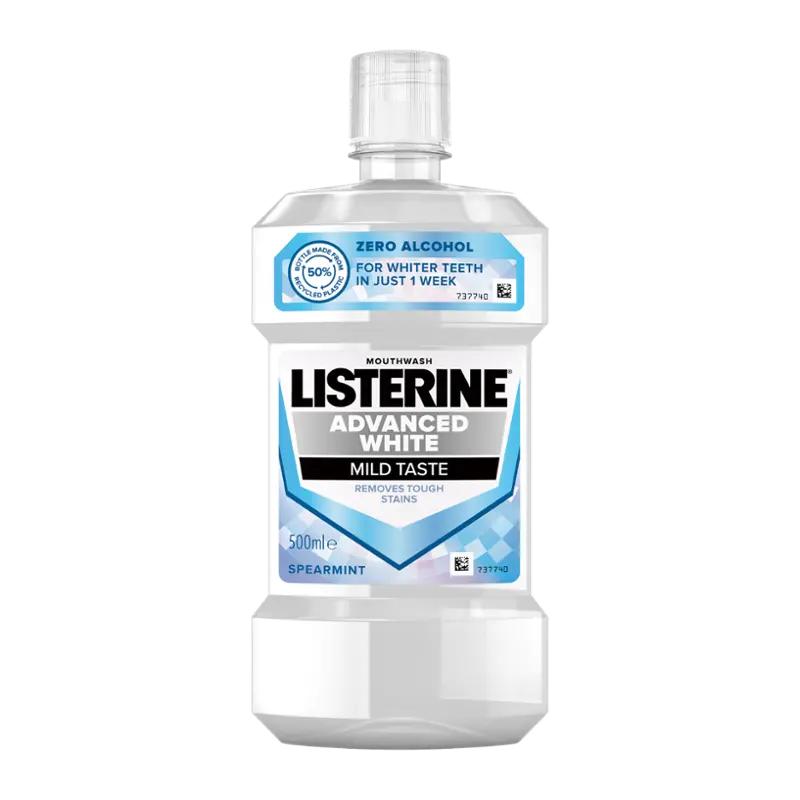 Listerine Ústní voda Advanced White Mild Taste, 500 ml