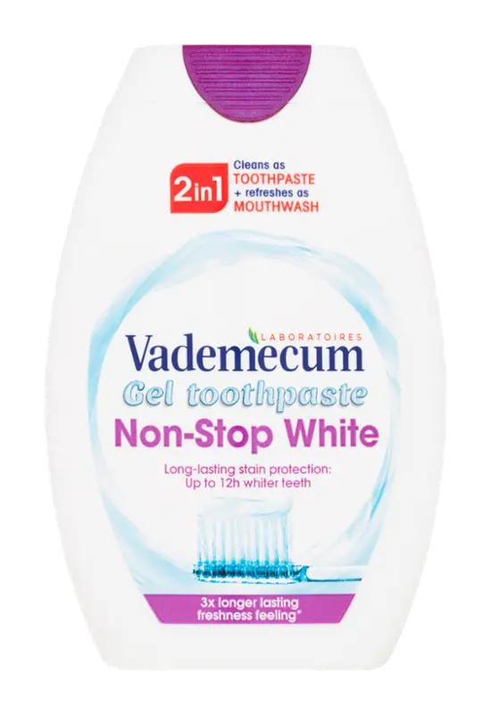 Vademecum Gelová zubní pasta 2in1 Non-Stop White, 75 ml