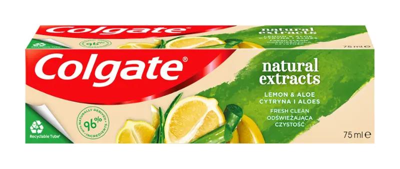 Colgate Zubní pasta Naturals Lemon & Aloe, 75 ml