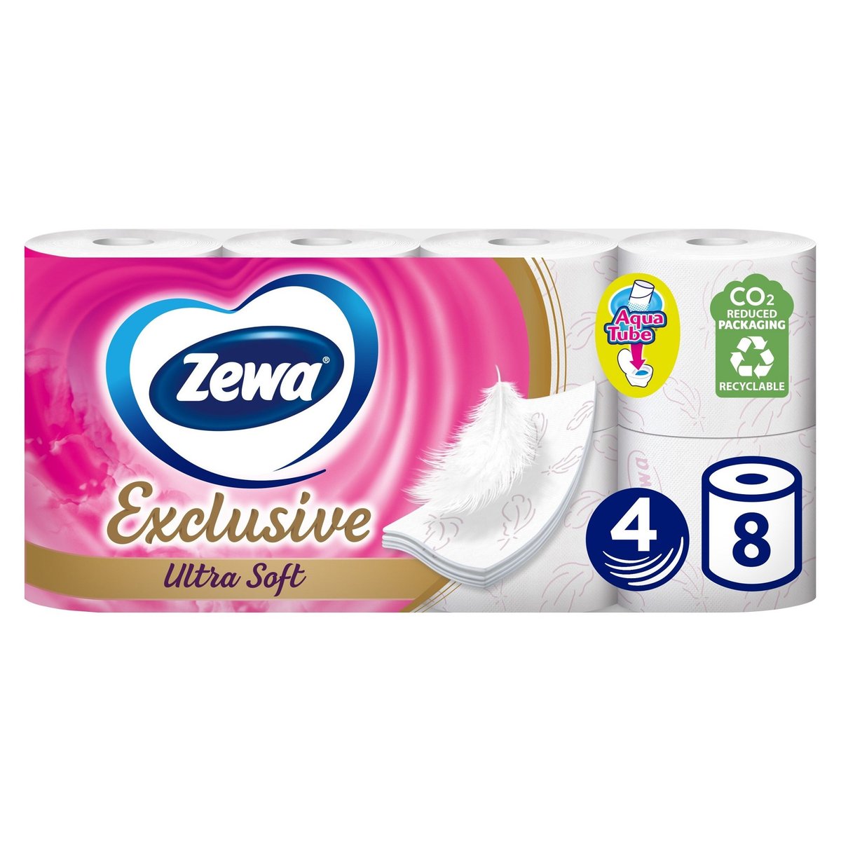 Zewa Exclusive Ultra Soft toaletní papír 4vrstvý, 8 ks