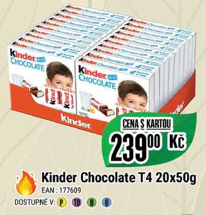 Kinder Chocolate T4 20x50g 