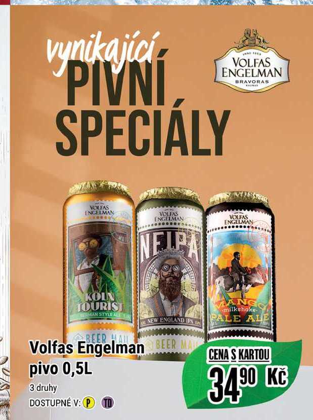 Volfas Engelman pivo 0,5L 