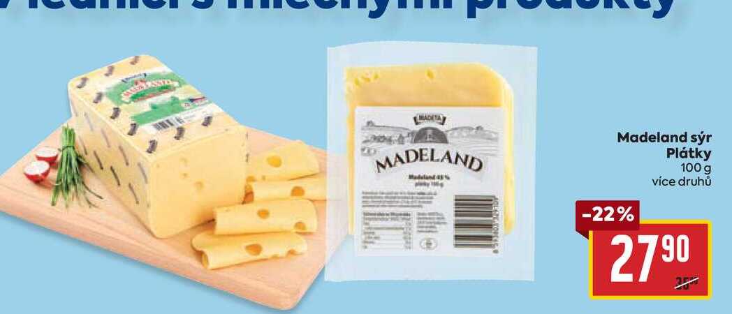 Madeland sýr Plátky 100g