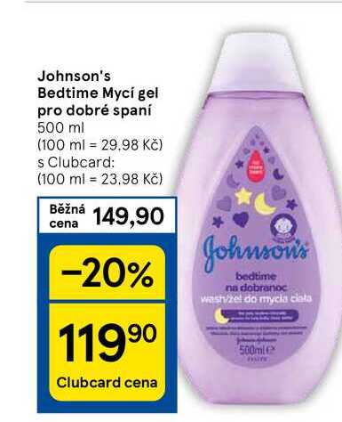 Johnson's Bedtime Mycí gel pro dobré spaní, 500 ml 