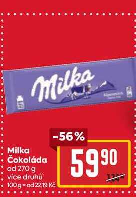 Milka Čokoláda od 270 g 