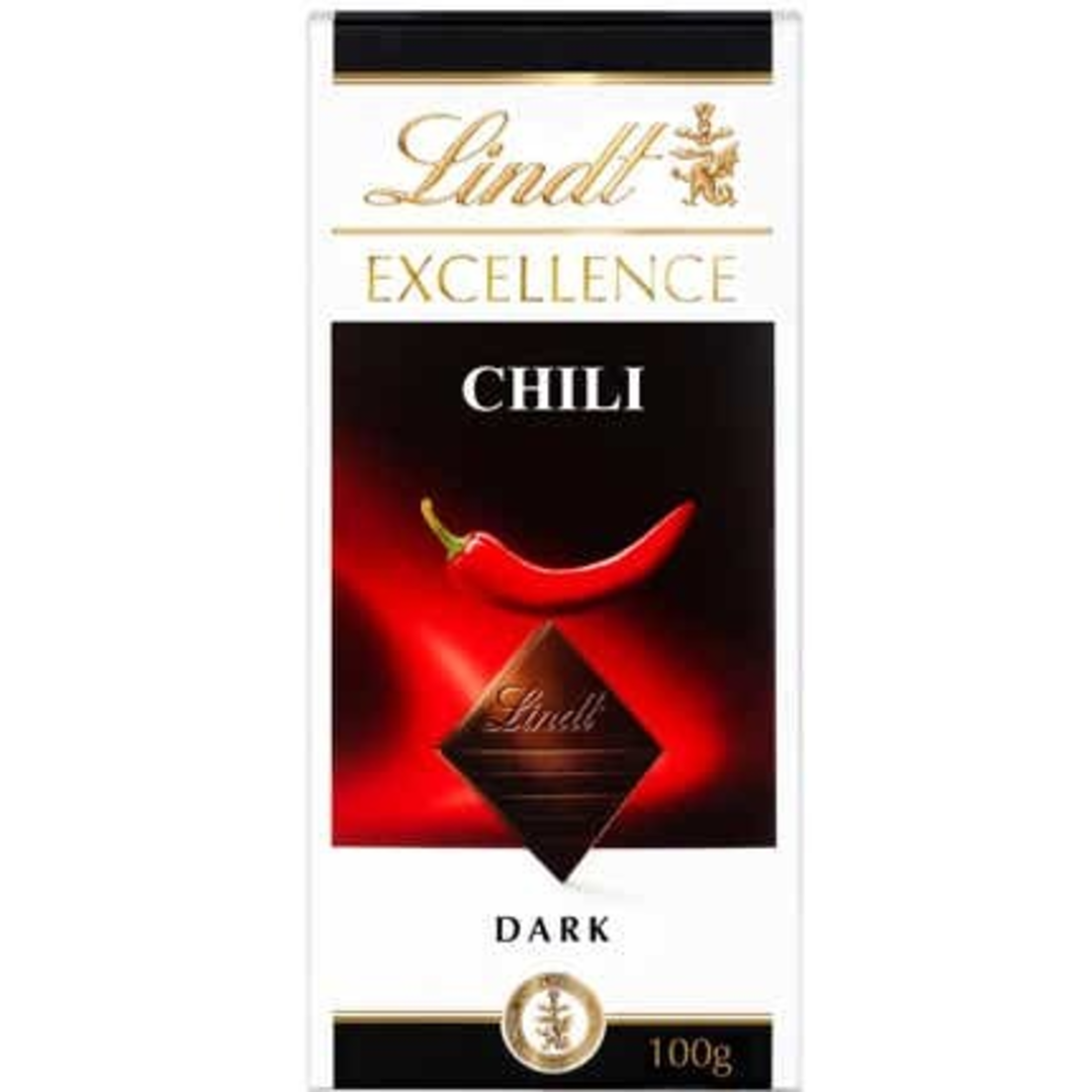 Lindt Excellence hořká čokoláda s chilli extraktem