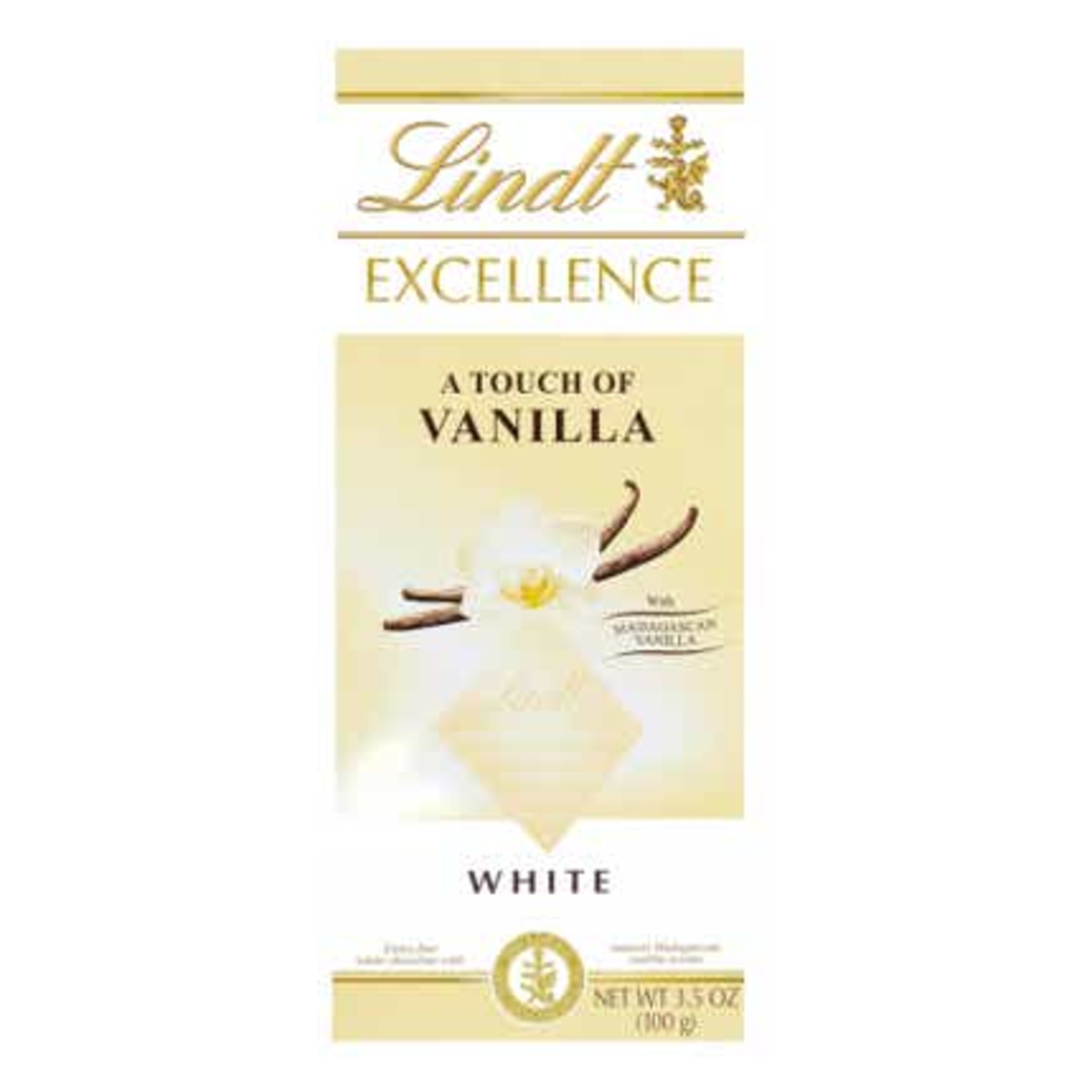 Lindt Excellence Extra bílá čokoláda s vanilkovou příchutí