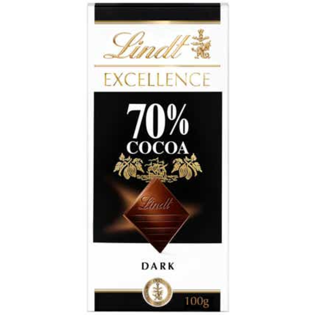 Lindt Excellence Hořká čokoláda 70% kakaa