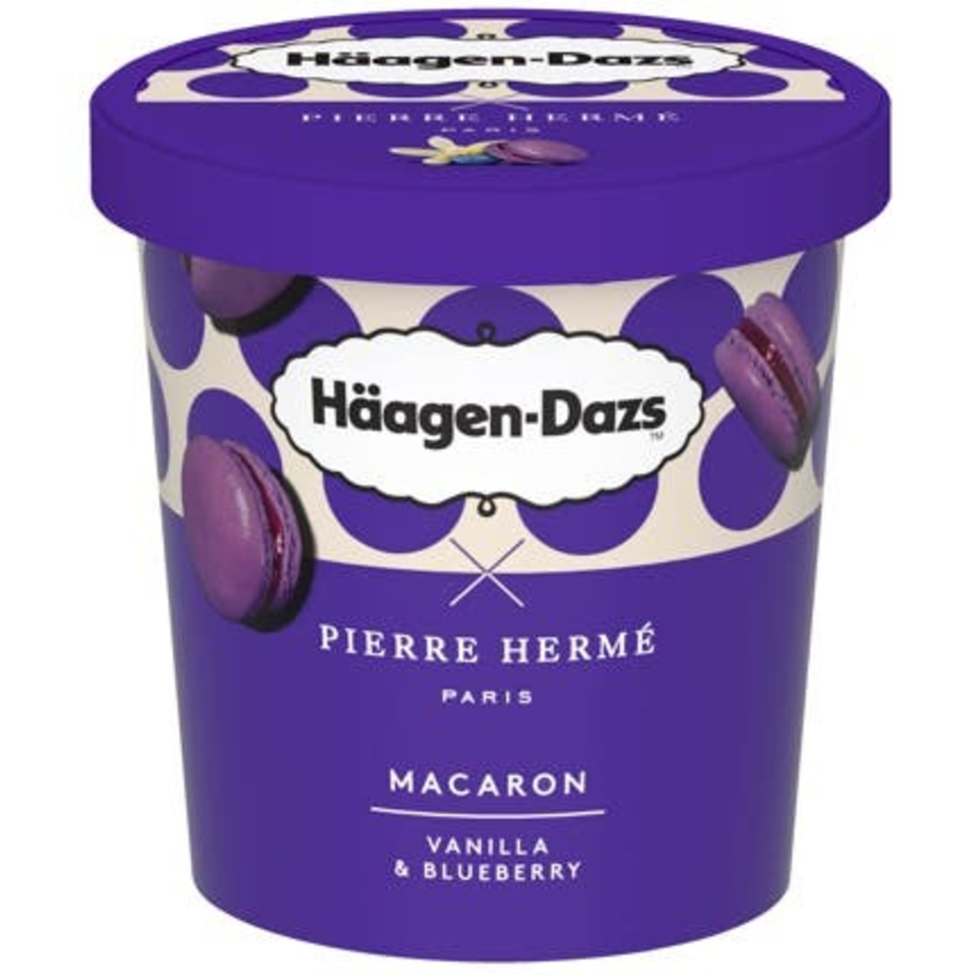 Häagen-Dazs Vanilková zmrzlina s borůvkami a makronkami