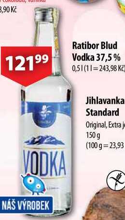 Ratibor Blud Vodka 37,5%, 0,5 l