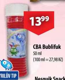 CBA Bublifuk, 50 ml 