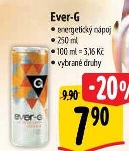 Ever-G energetický nápoj, 250 ml