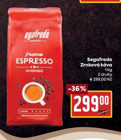 Segafredo Zrnková káva 1kg