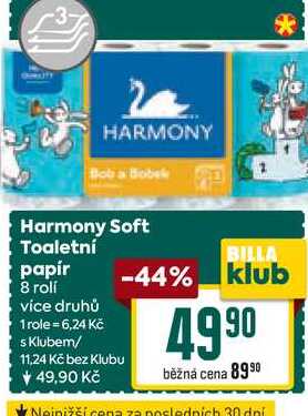 Harmony Soft Toaletní papír 8 rolí