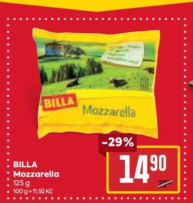 BILLA Mozzarella 125 g 