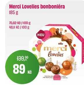 Merci Lovelies bonboniéra 185 g 