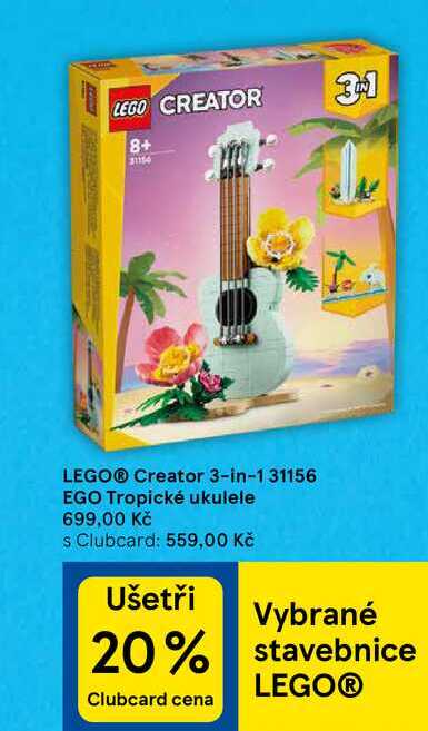 LEGO® Creator 3-in-1 31156 EGO Tropické ukulele