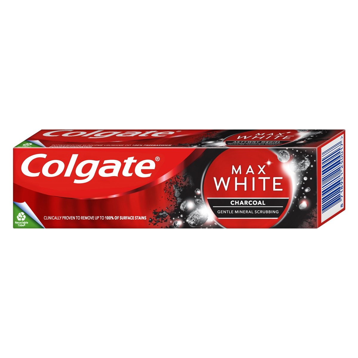 Colgate Max white charcoal bělicí zubní pasta
