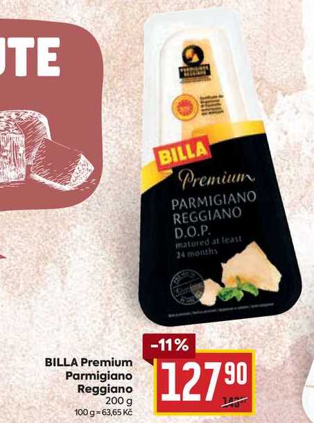 BILLA Premium Parmigiano Reggiano 200 g 