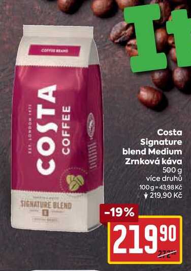 Costa Signature blend Medium Zrnková káva 500 g 