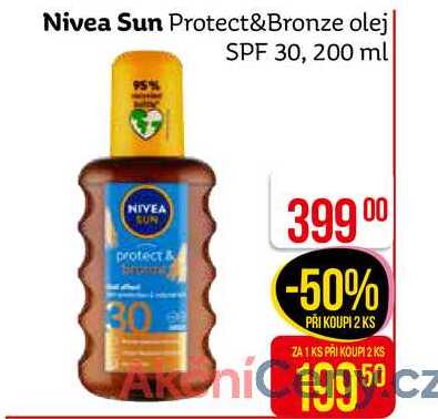 Nivea Sun Protect&Bronze olej SPF 30, 200 ml 