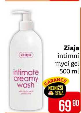Ziaja intimní mycí gel intimate 500 ml 
