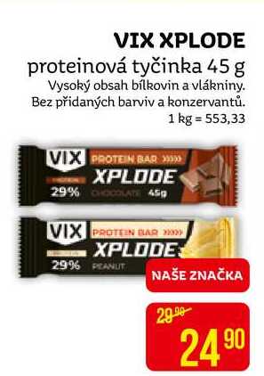VIX XPLODE proteinová tyčinka 45 g