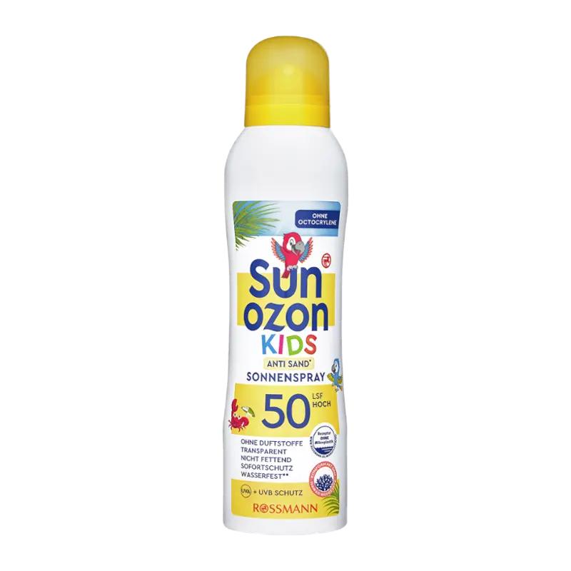 Sunozon Dětský sprej na opalování Anti-sand SPF50, 200 ml