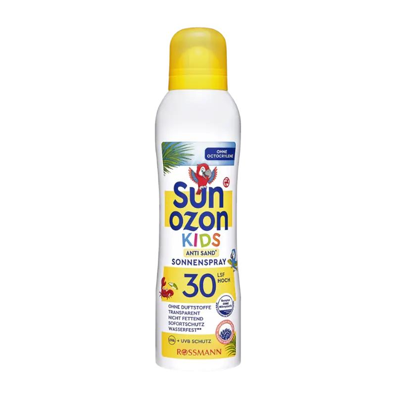 Sunozon Dětský sprej na opalování anti-sand SPF30, 200 ml