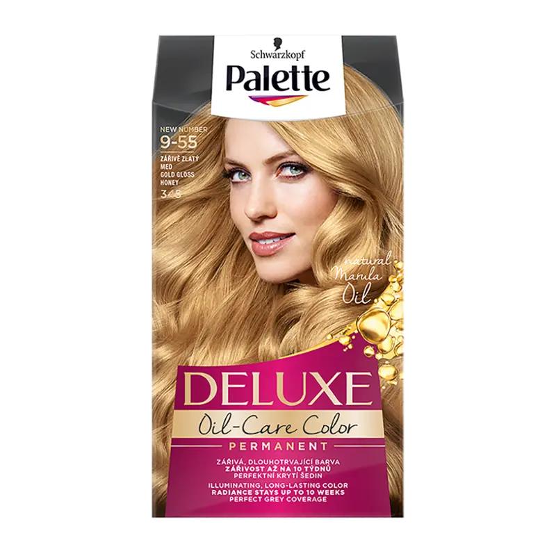 Palette Barva na vlasy Deluxe 9-55 (345) zářivě zlatý med, 1 ks