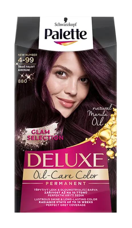 Palette Deluxe barva na vlasy tmavě fialová 4-99 (880), 1 ks