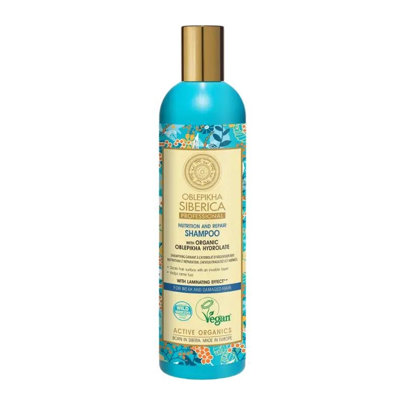 Natura Siberica Rakytníkový šampon pro poškozené vlasy, 400 ml