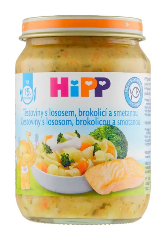HiPP Těstoviny s lososem, brokolicí a smetanou, 250 g