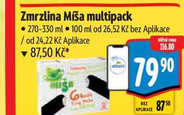 Zmrzlina Míša multipack  270-330 ml 
