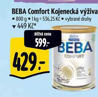 BEBA Comfort Kojenecká výživa, 800 g 