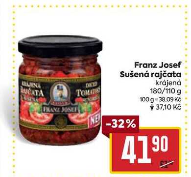 Franz Josef Sušená rajčata krájená 180/110 g