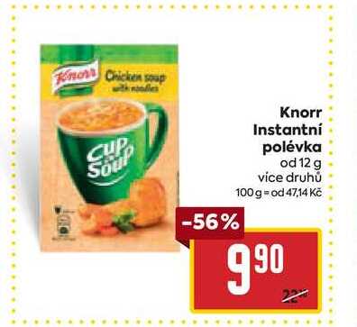 Knorr Instantní polévka od 12 g 