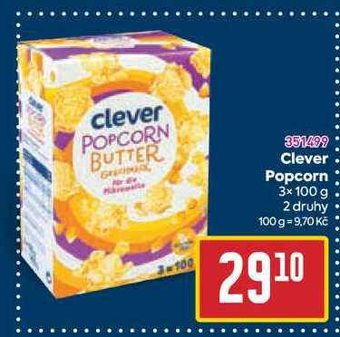 Clever Popcorn 3x100 g